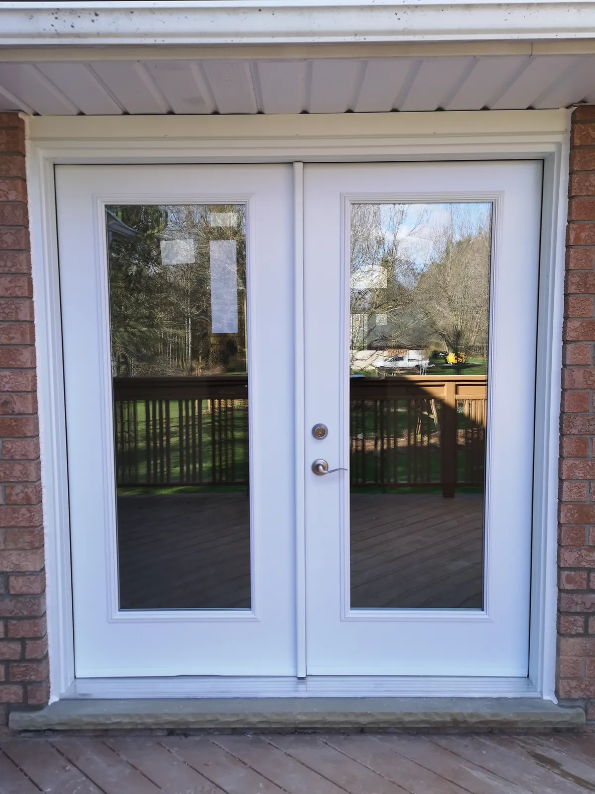 White French garden doors (exterior)